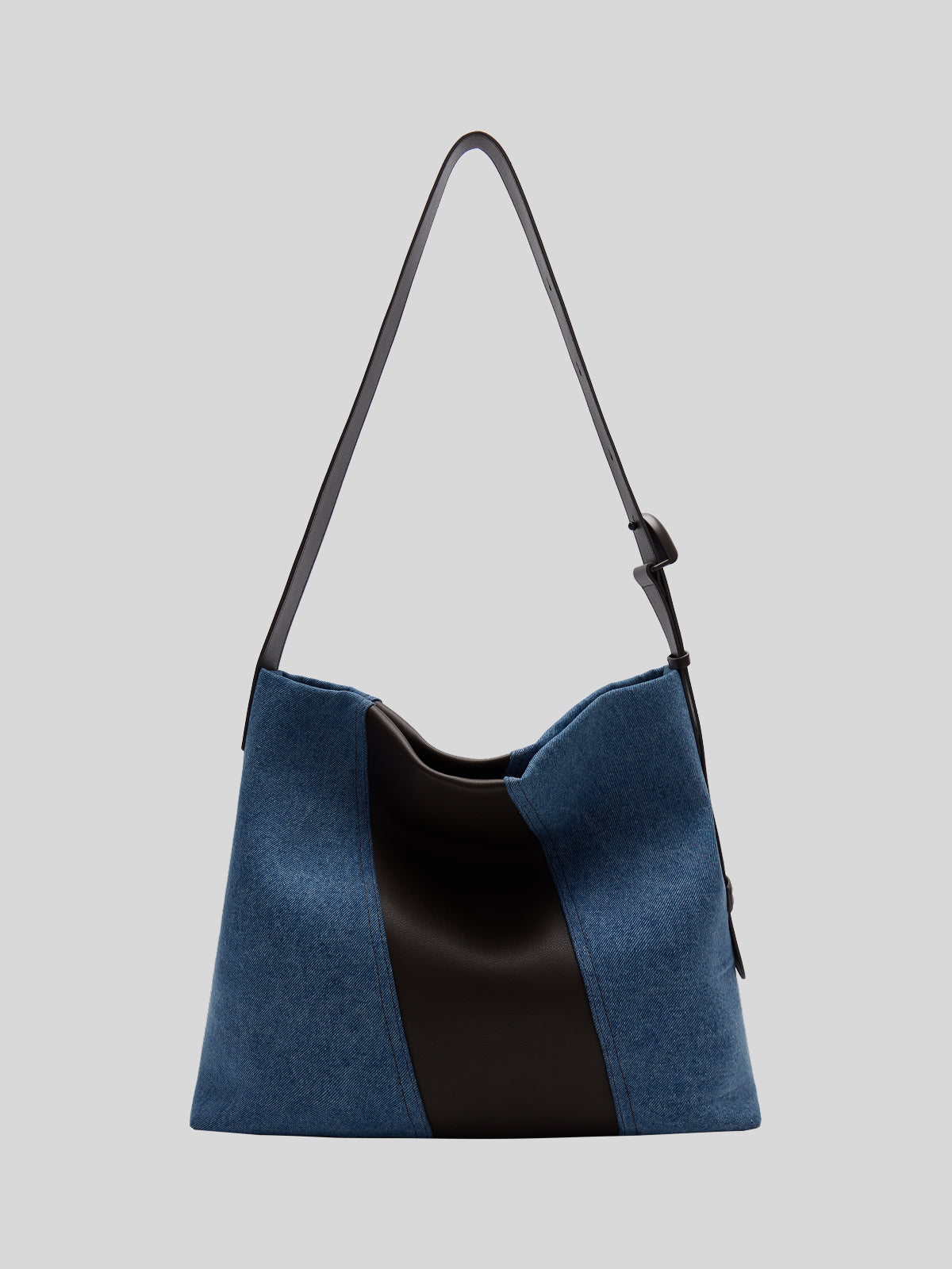 Large capacity patchwork commuter underarm bag