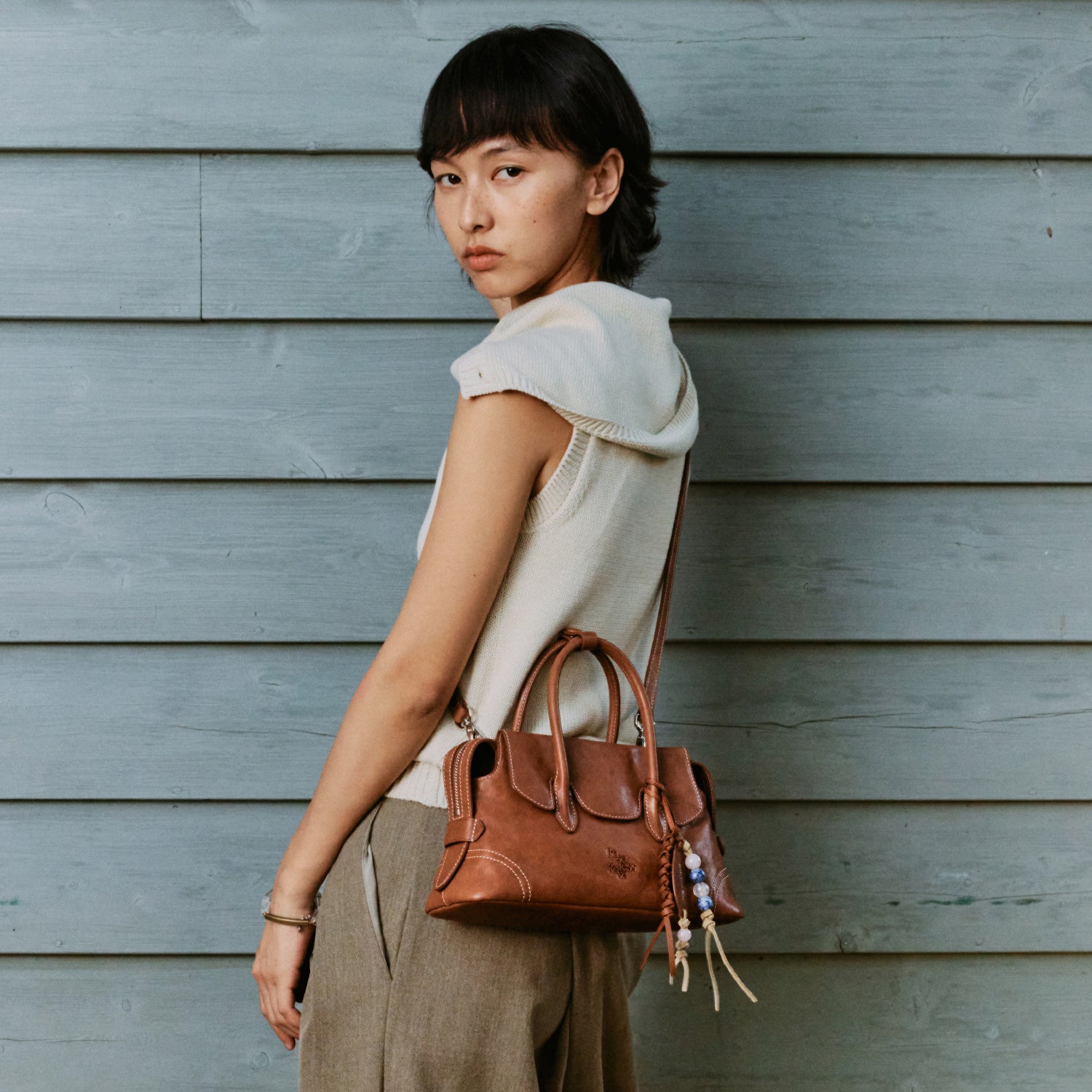 Echo Series Boston Bag (Small) - Vegetable-tanned leather
