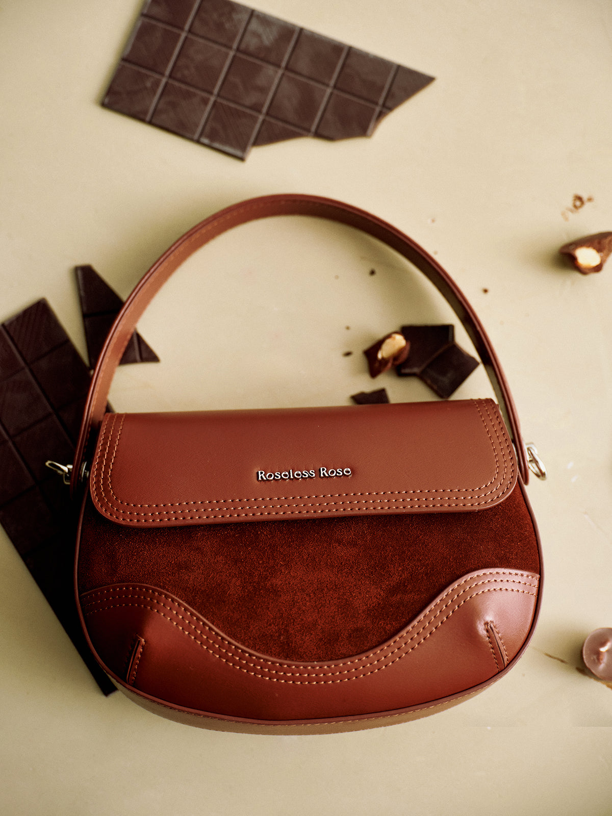 Retro crossbody saddle bag