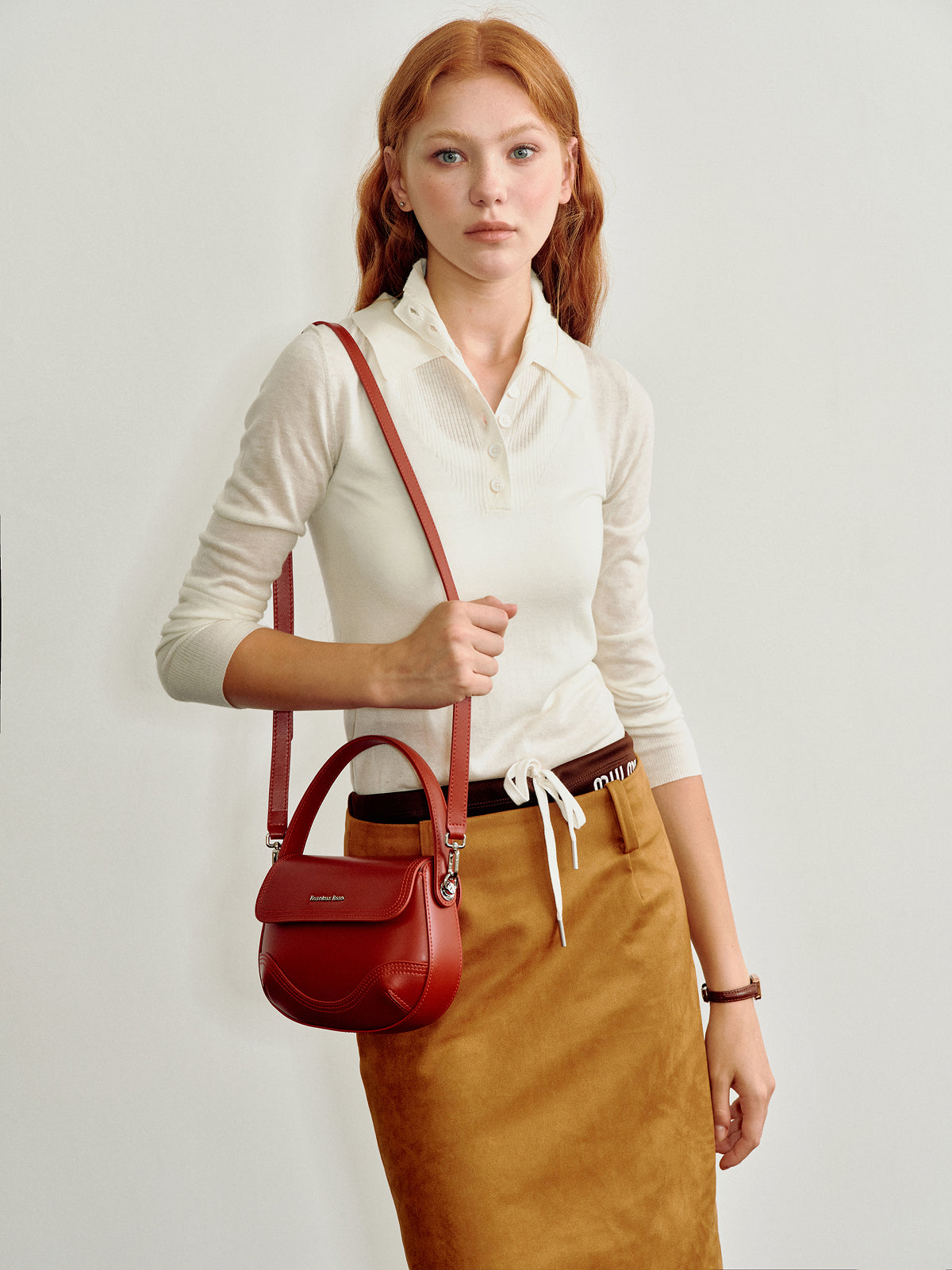 Retro crossbody saddle bag