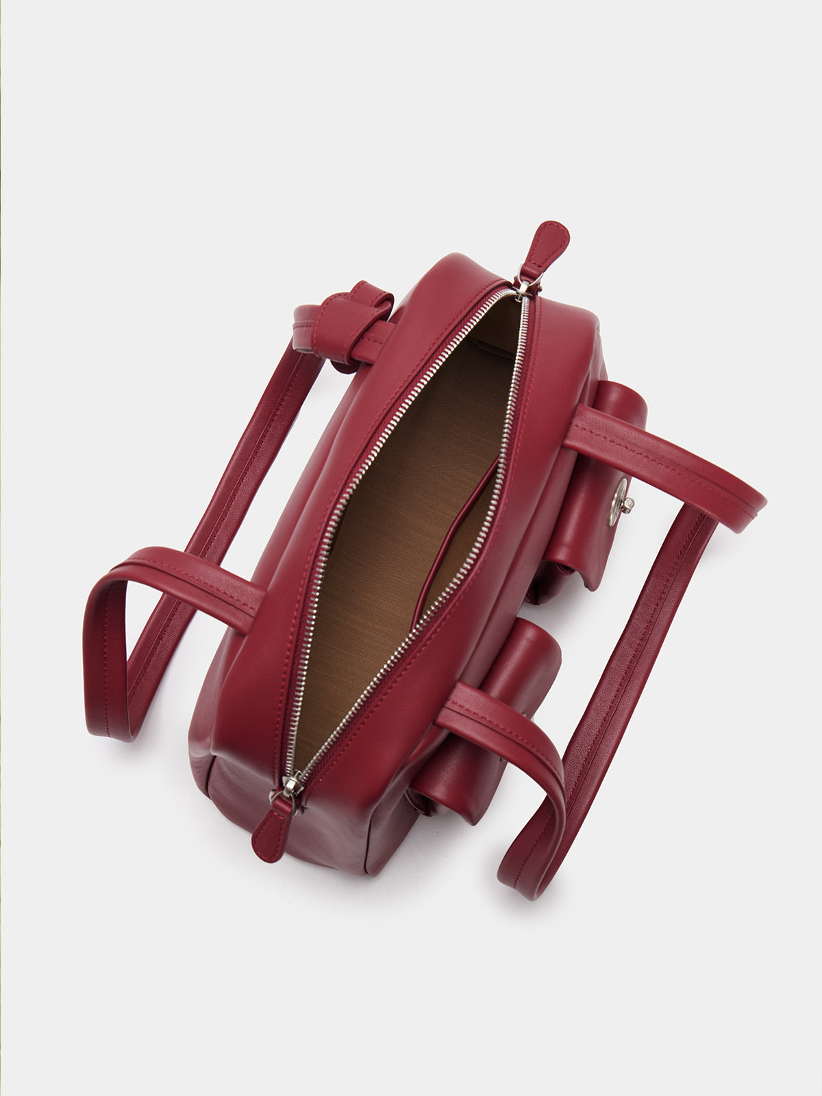 Large Double Pocket Boston Bag