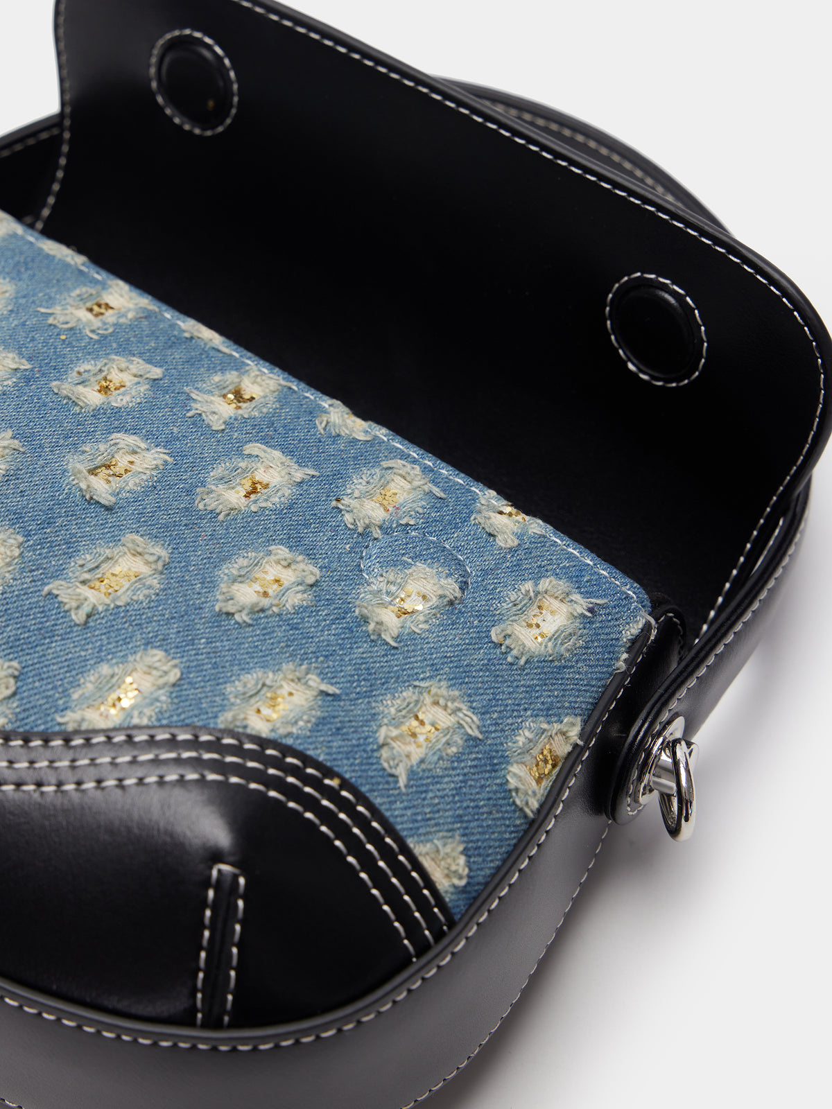 Retro crossbody saddle bag