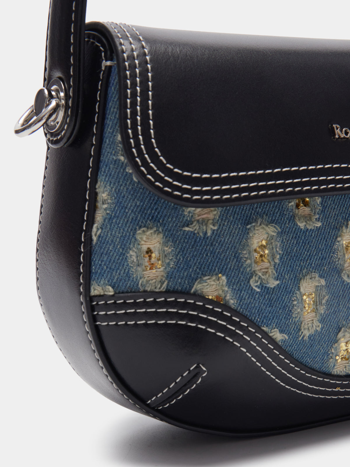 Retro crossbody saddle bag