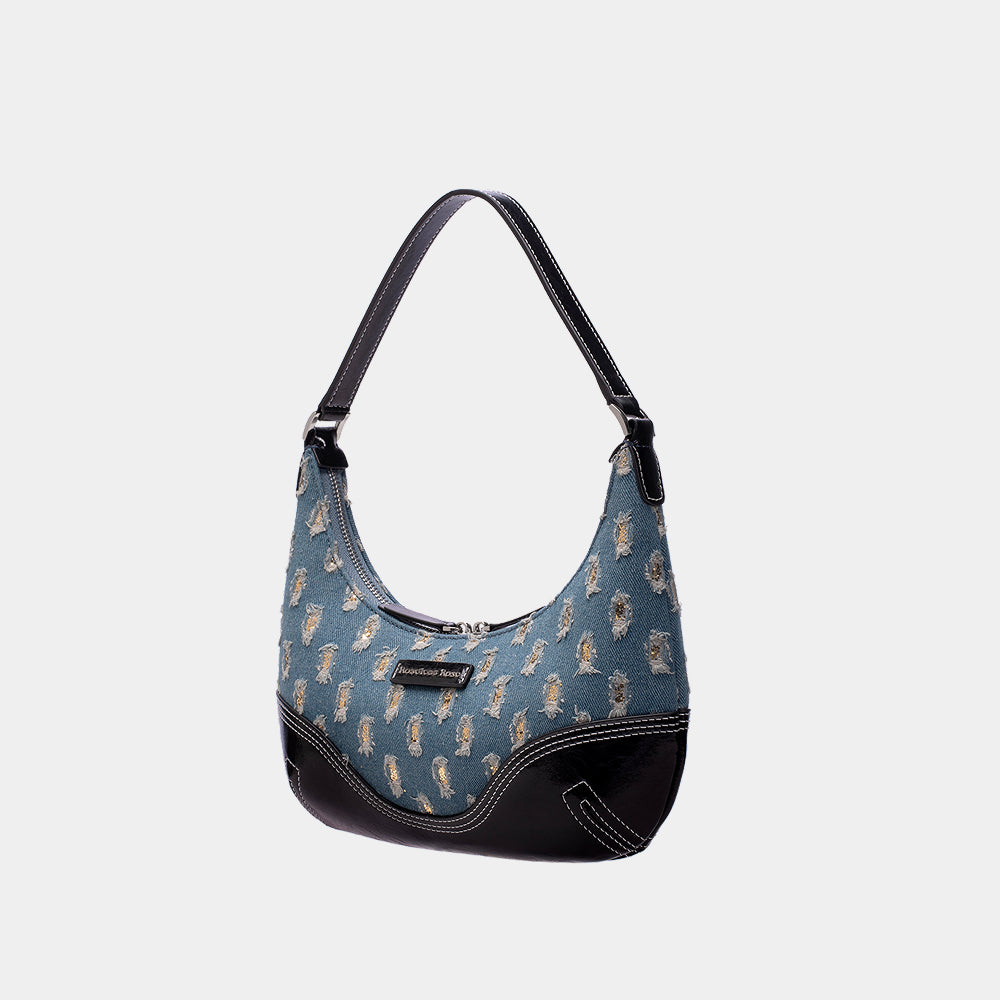 Retro half-moon bag - underarm bag