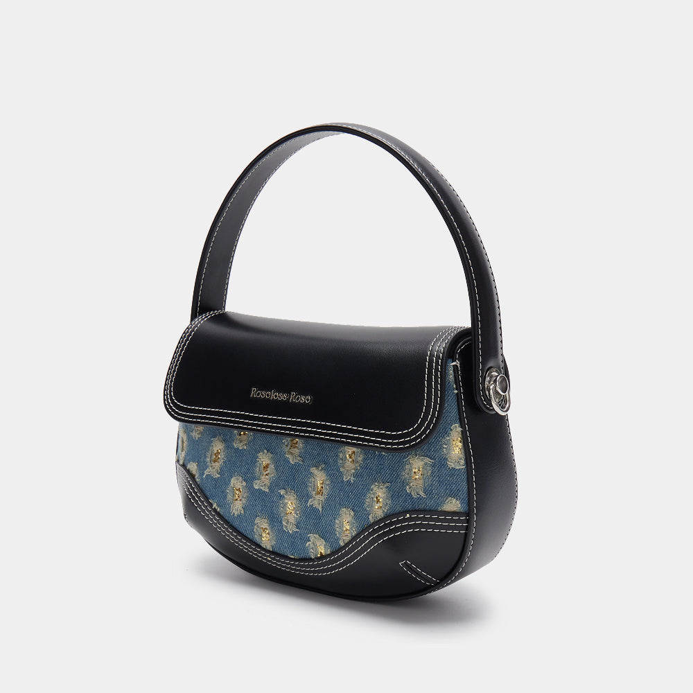 Retro crossbody saddle bag