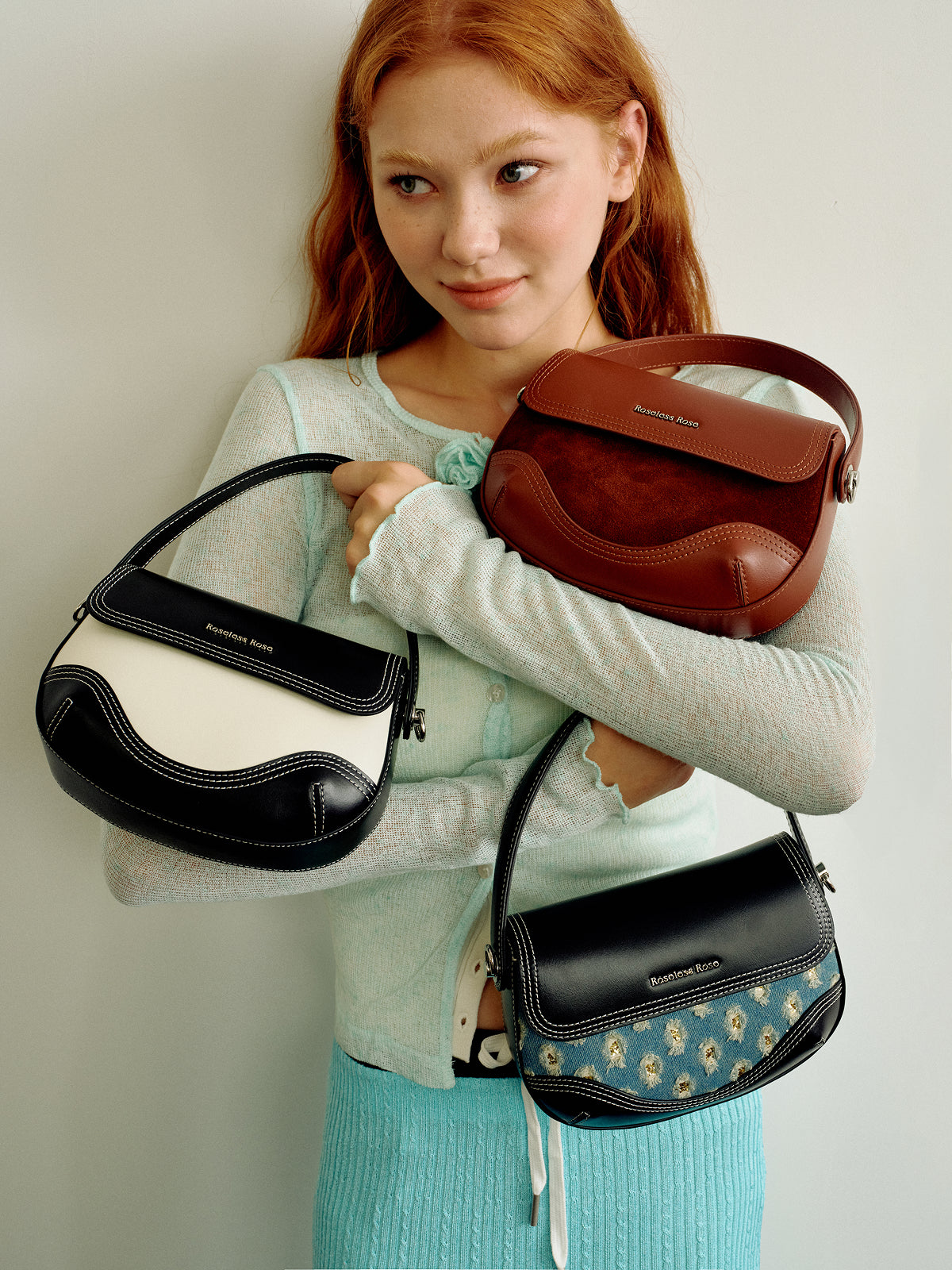 Retro crossbody saddle bag