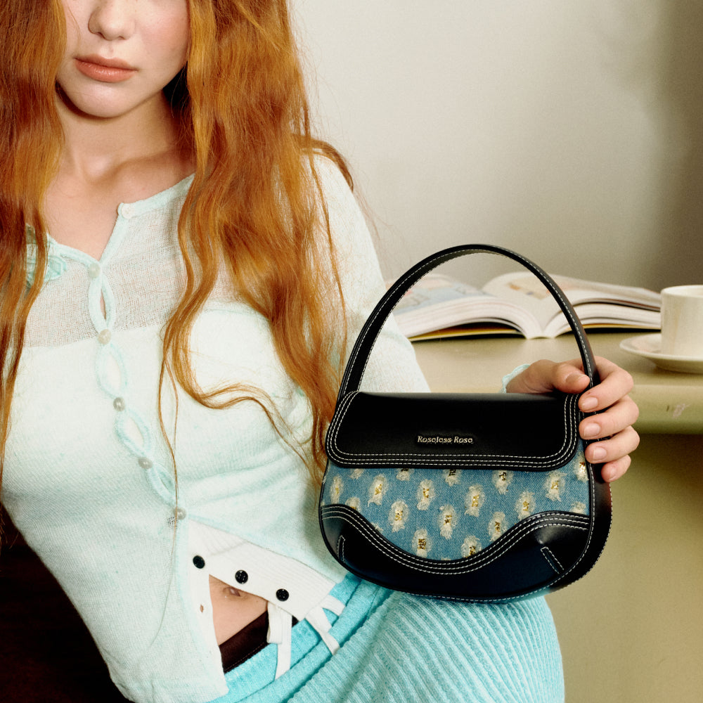 Retro crossbody saddle bag