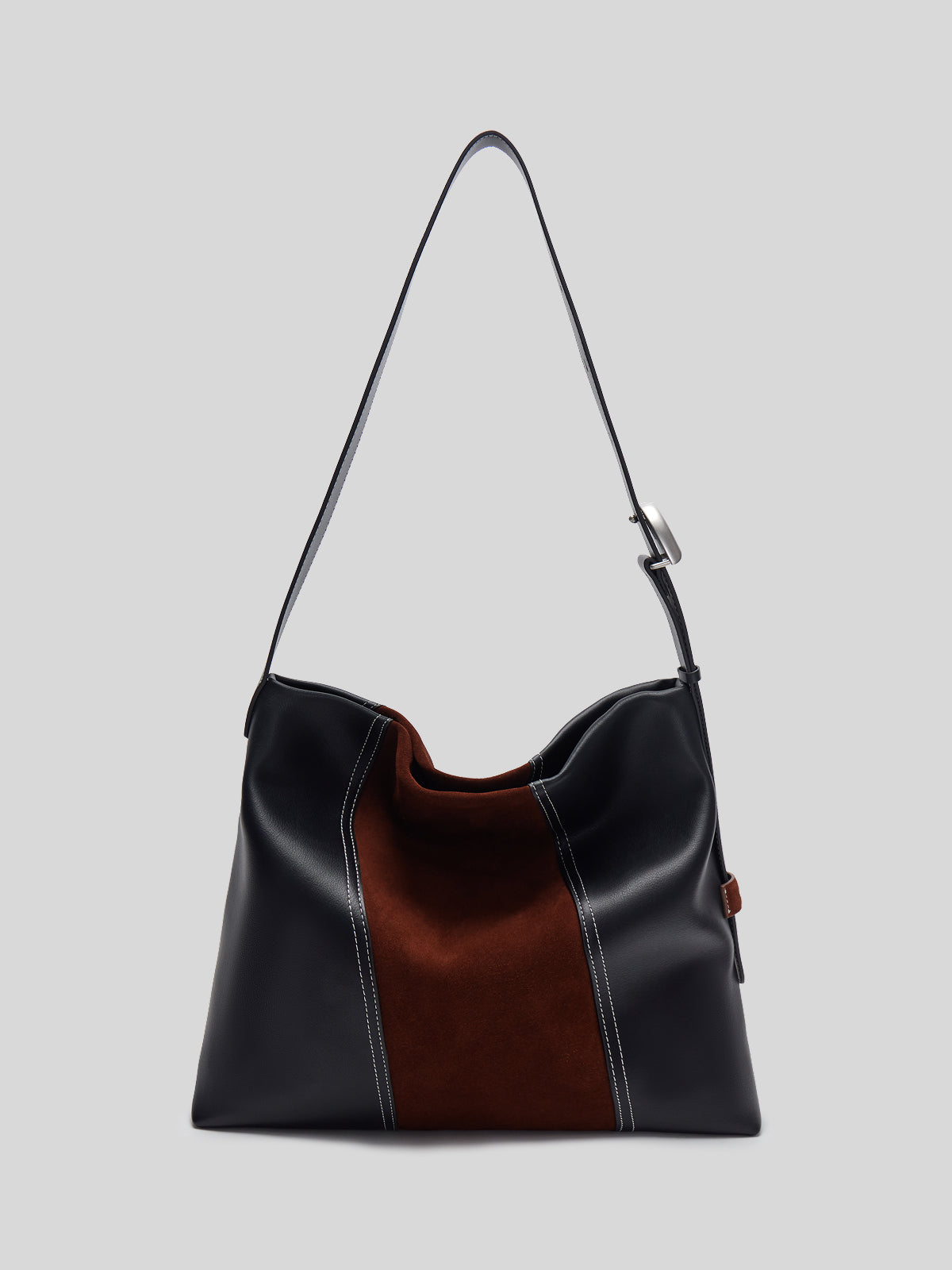 Large capacity patchwork commuter underarm bag