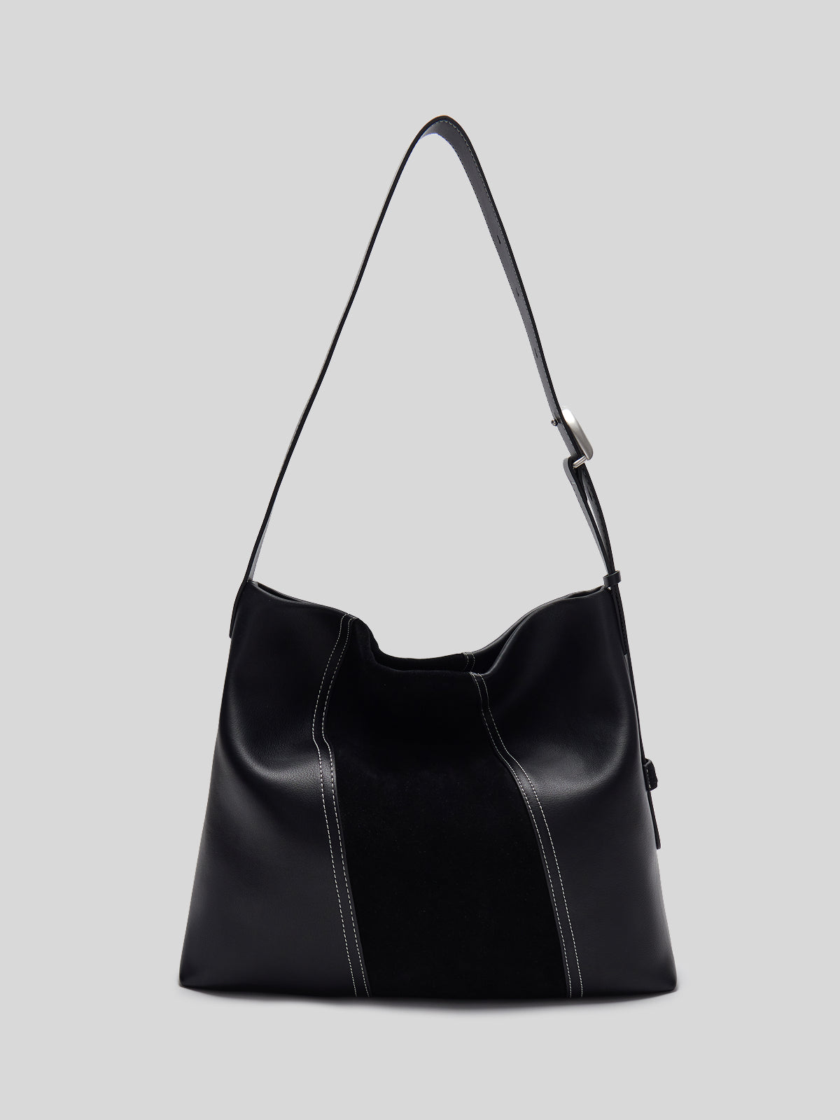 Large capacity patchwork commuter underarm bag