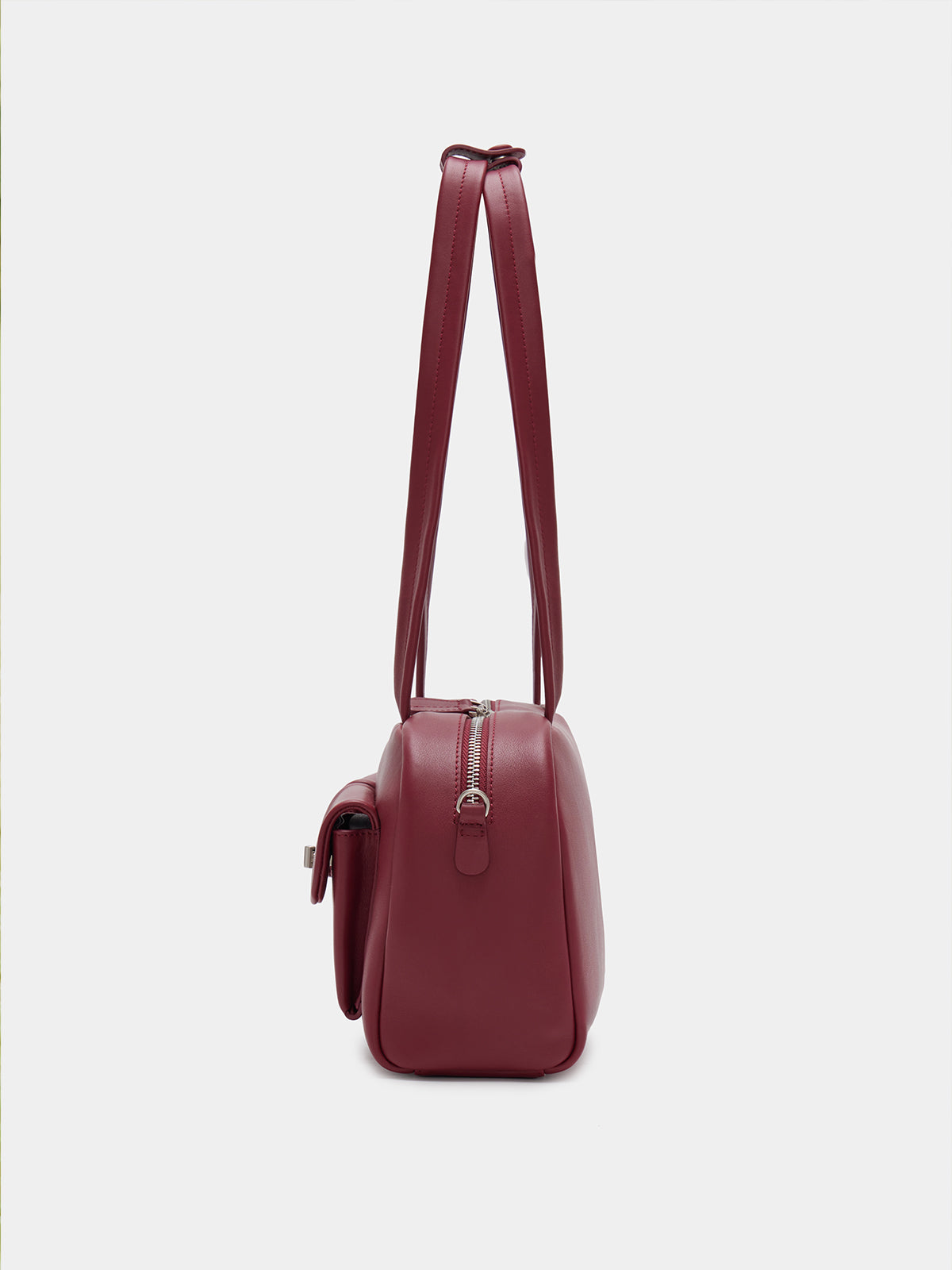 Large Double Pocket Boston Bag