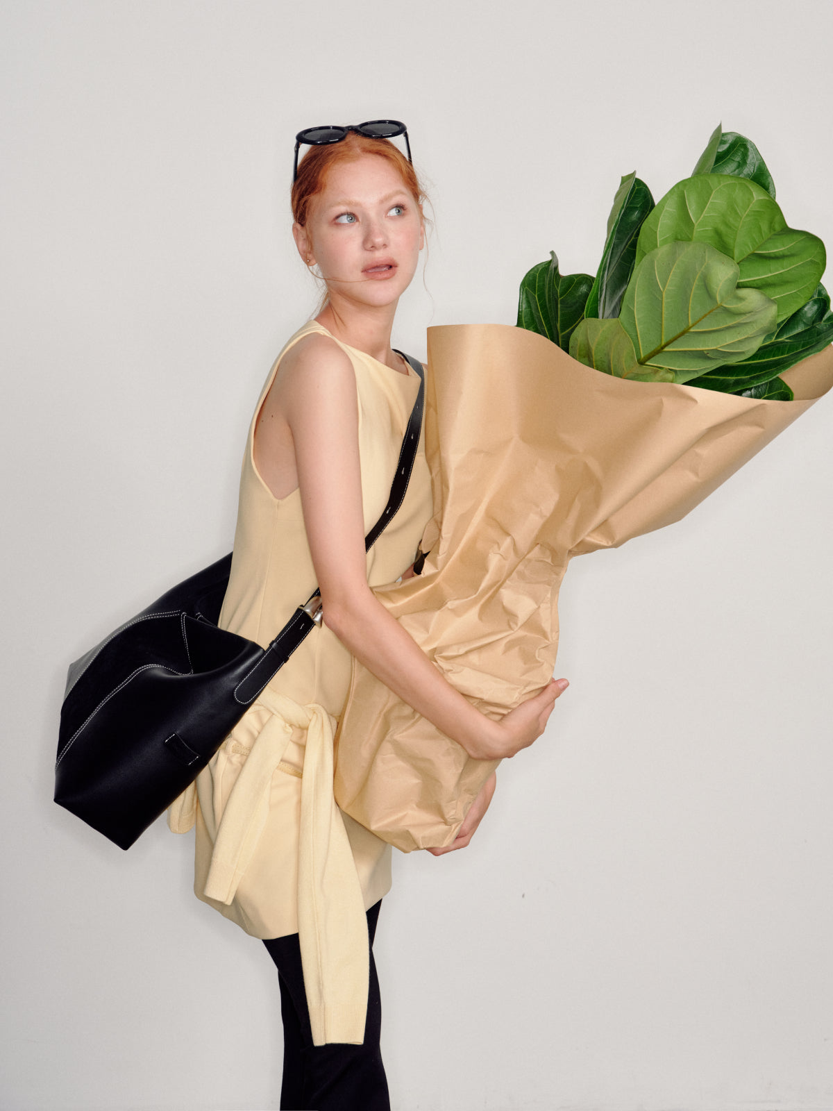 Large capacity patchwork commuter underarm bag