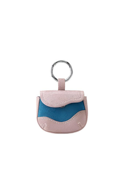 Handbag charm leather bag charm - blue