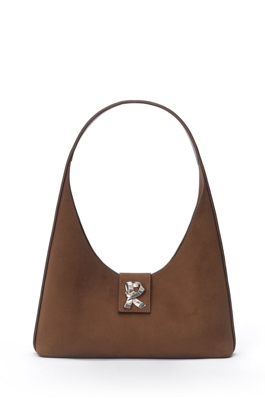 Roseless Suede Leather Shoulder Bag